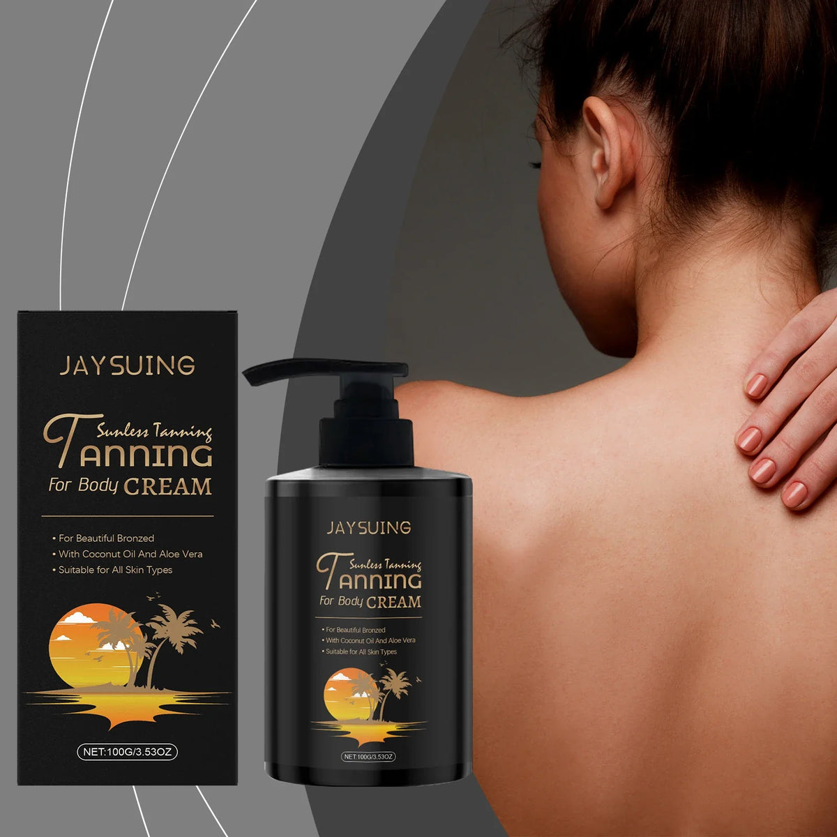 Jaysuing Sunless Self Tanner Cream – Moisturizing Bronzer