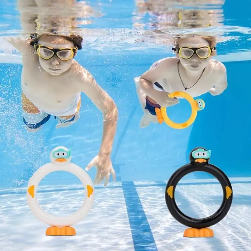 Duck Dive Rings & Rods – 3-Pack Kids Pool Diving Toy Set
