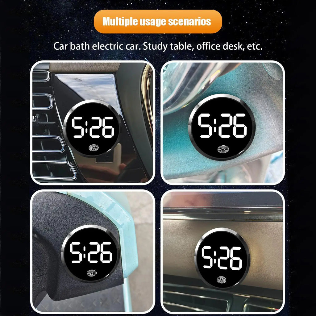 LED Car Dashboard Clock Touch Control Digital Display | 46mm