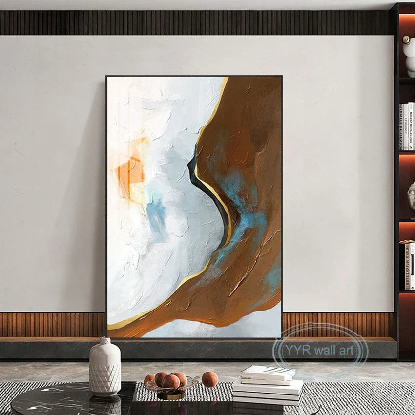 Hand-Painted Abstract Oil Painting on Canvas | Modern Wall Art
