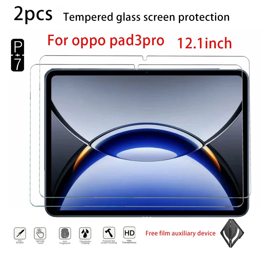 2-Pack Tempered Glass Screen Protector OPPO Pad 3 Pro OnePlus Pad 2