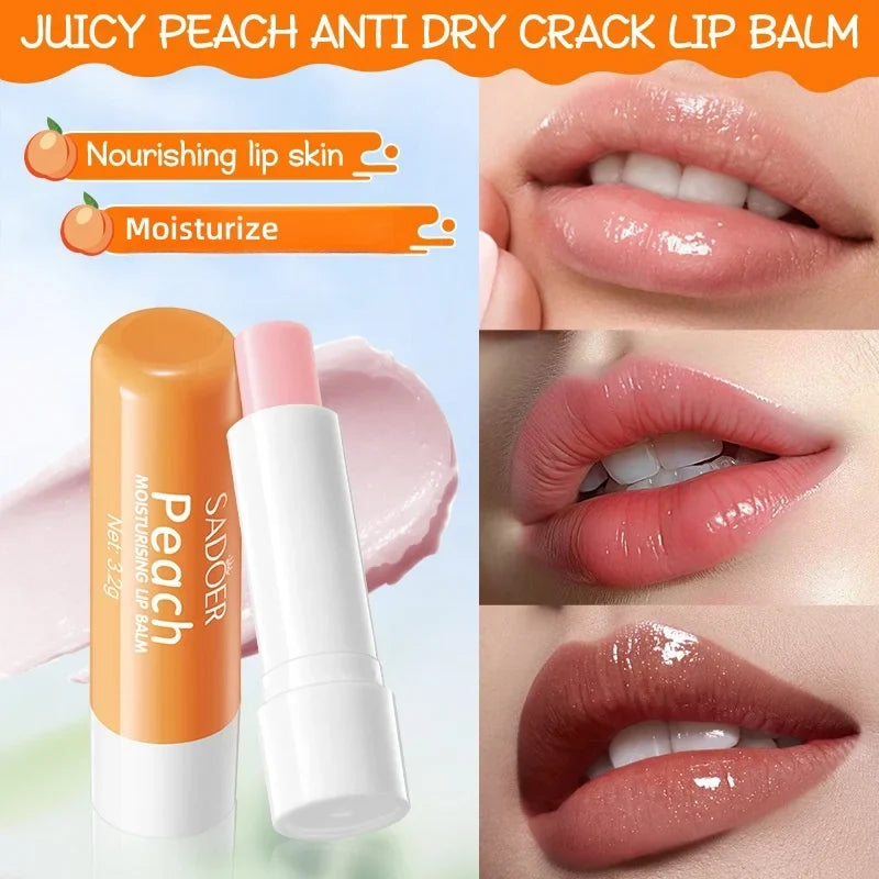 SADOER Peach Hand Cream & Lip Balm Set – Daily Moisture