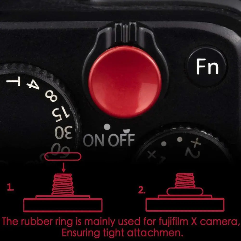 3-Pack Metal Soft Shutter Release Buttons for Fujifilm Cameras