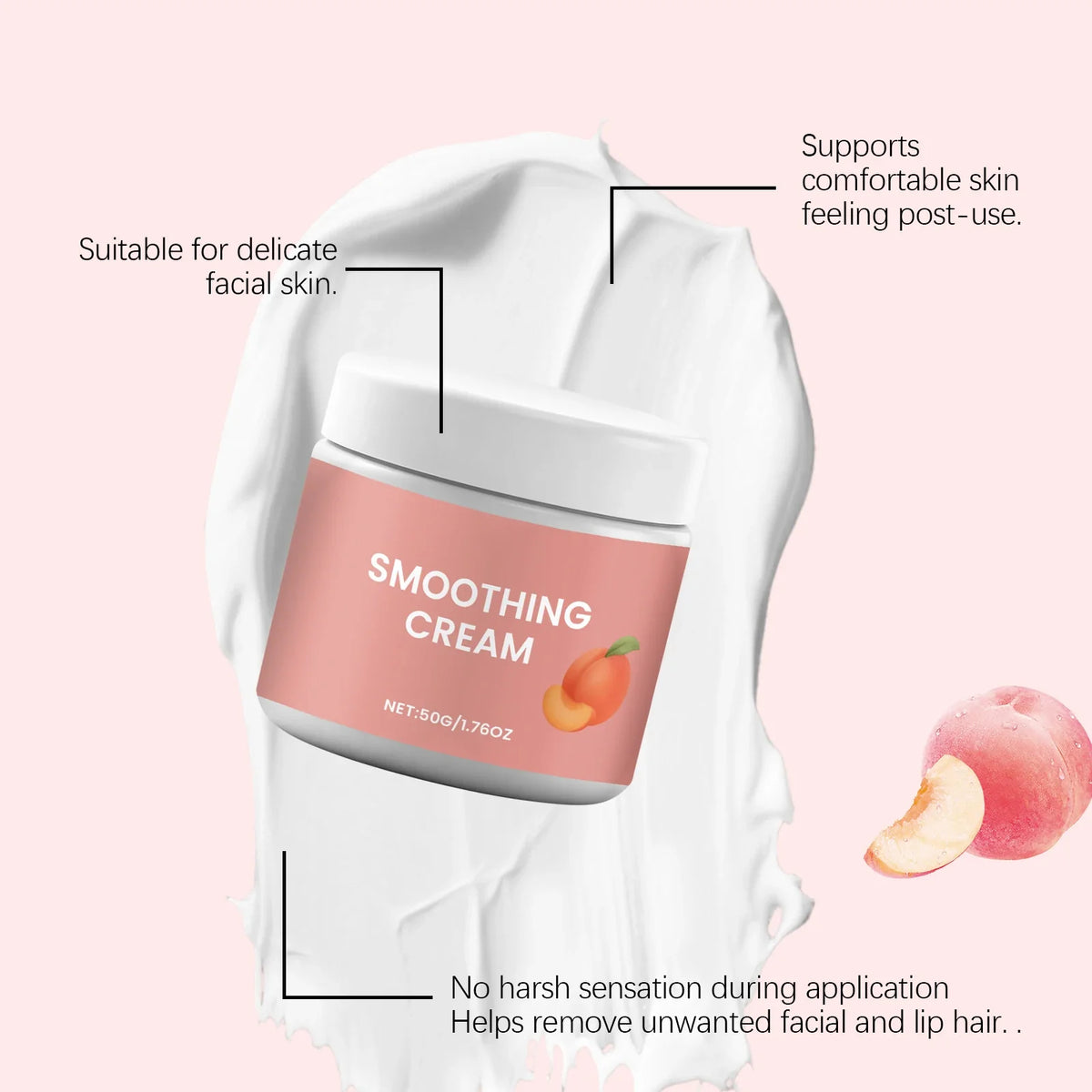 Gentle Facial Hair Removal Cream – Sensitive Skin, 50g