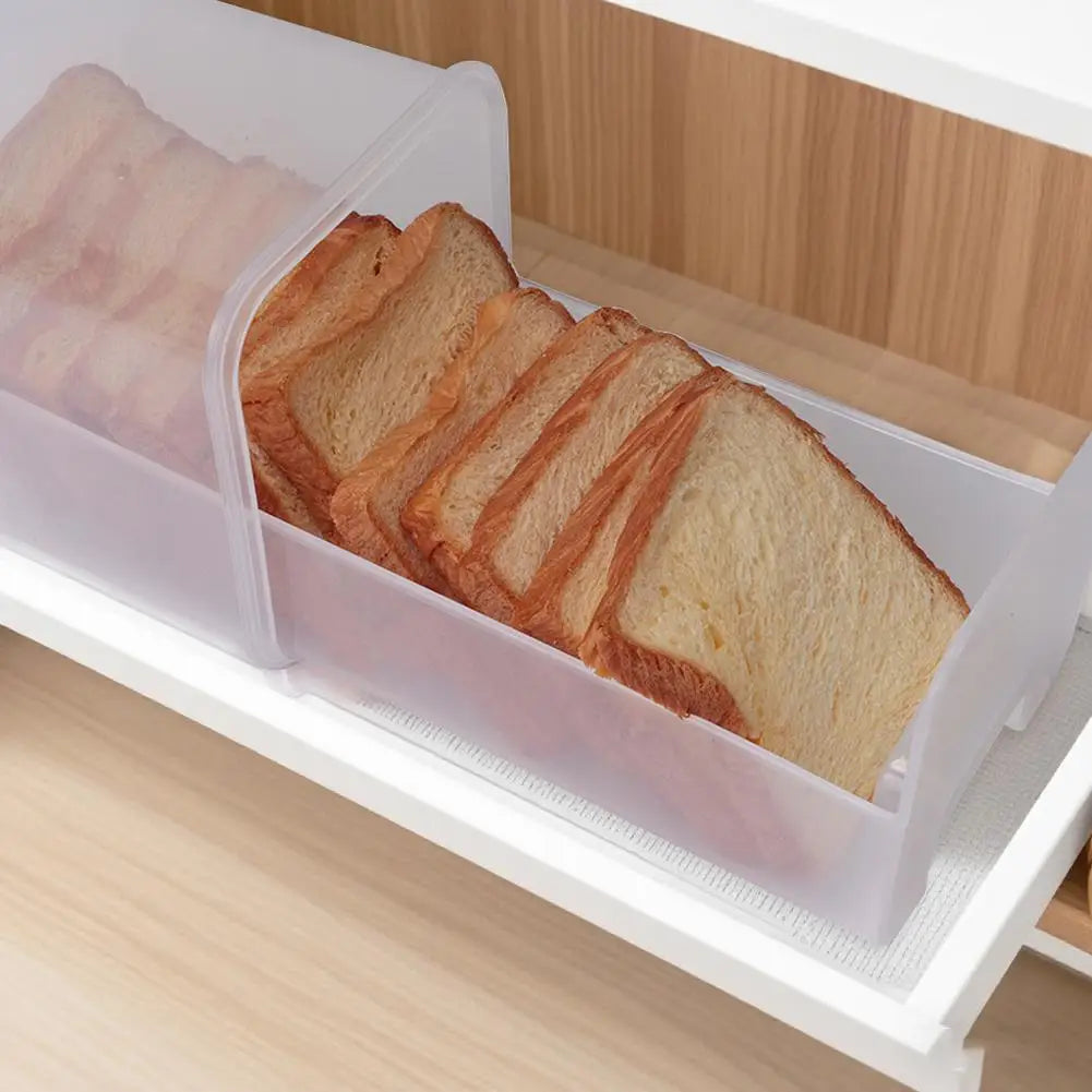 Airtight Bread Storage Container – Clear Loaf Keeper with Lid