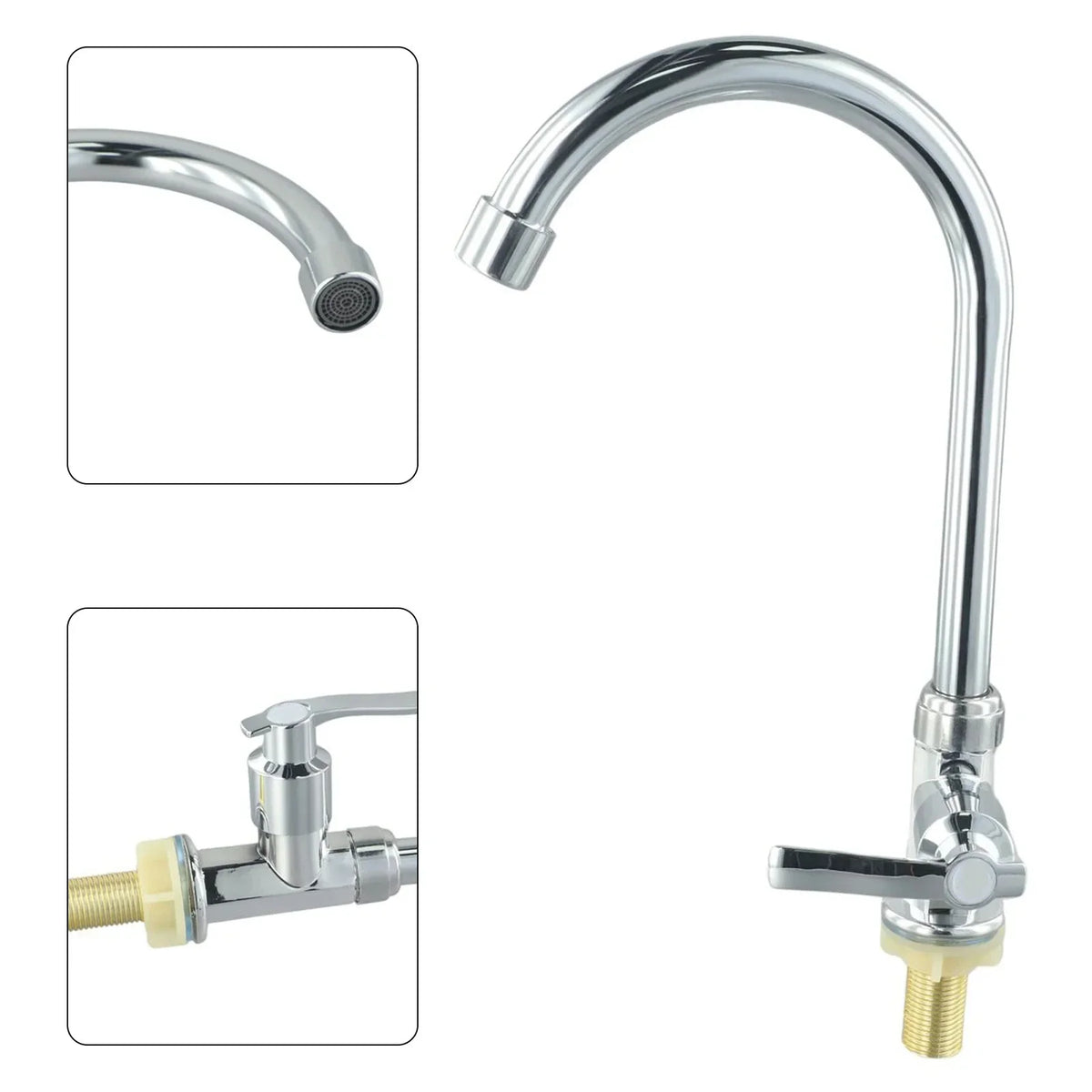 Single Lever Cold Water Kitchen Sink Faucet | Deck Mounted Tap