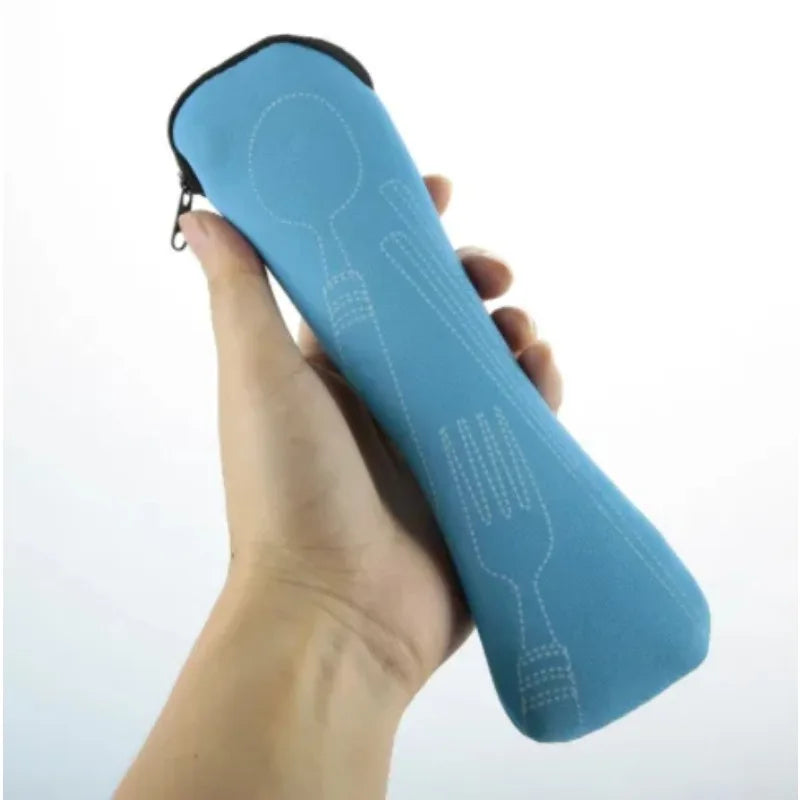 Portable Cutlery Storage Bag – Travel Picnic Utensil Pouch