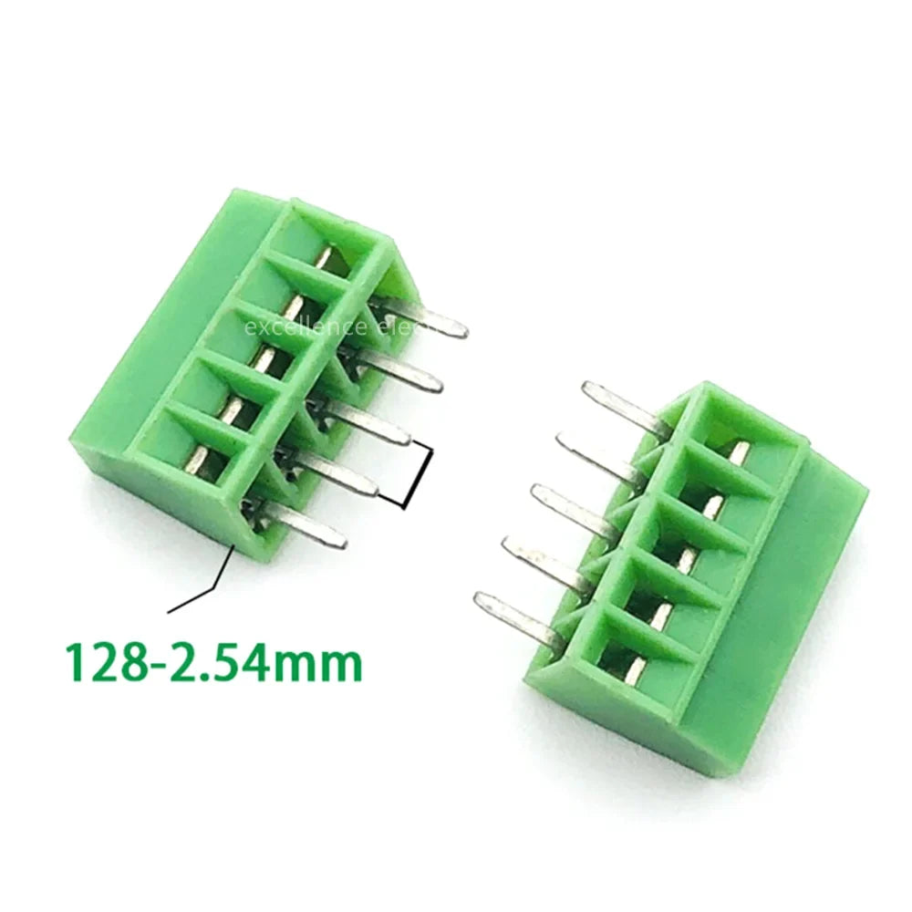 G KF128 Pitch PCB Screw Terminal Block Connector 150V 6A Mount Wires