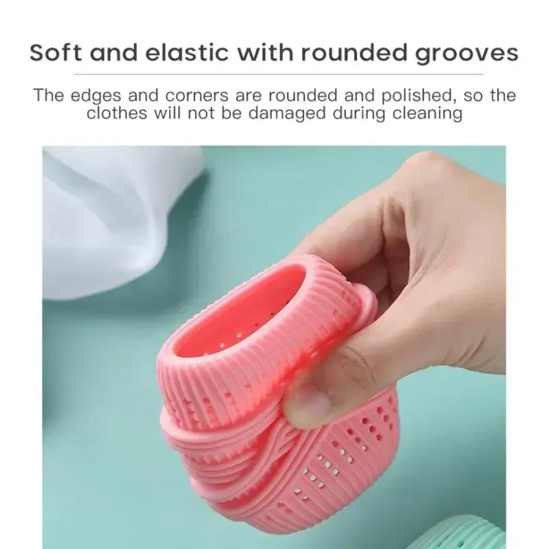 Silicone Laundry Ball – Anti-Tangle Washing Machine Cleaner