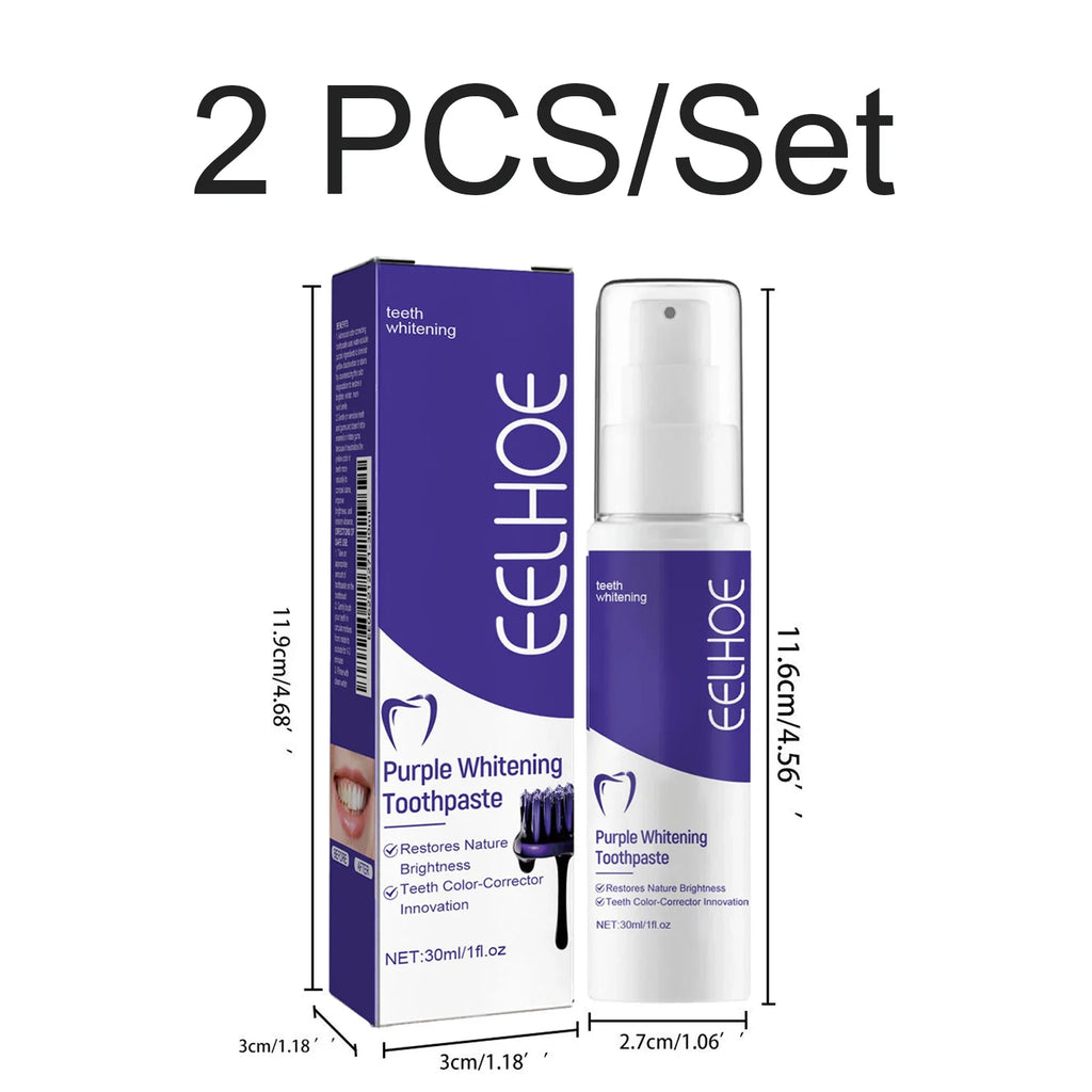 V34 Purple Toothpaste – Whitening, Tartar & Fresh Breath