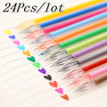 24-Pack Diamond Head Gel Pen Refills – 12 Colors 0.38mm
