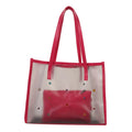 Clear PVC Tote Bag – Large Waterproof Shoulder Bag for Women