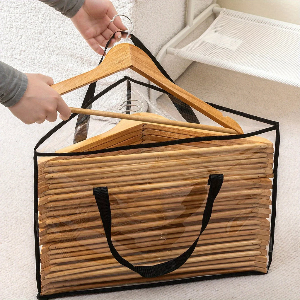 Clothes Hanger Storage Bag Organizer – Space Saving with Handles