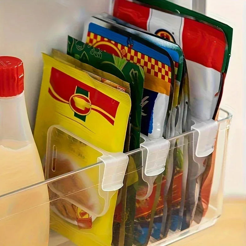 Clear Adjustable Fridge Organizer Dividers – Set of 8/16/24