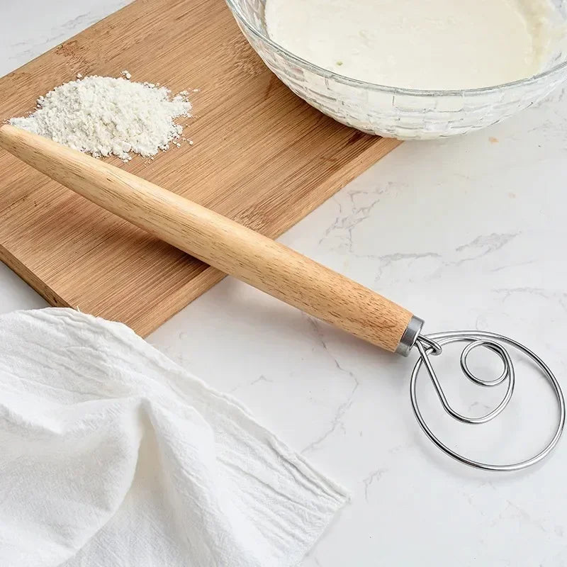 Danish Dough Whisk – Stainless Steel Pastry Blender & Mixer