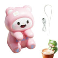 Cute Animal Clip-On Mini Fan – Rechargeable USB Desk Blower