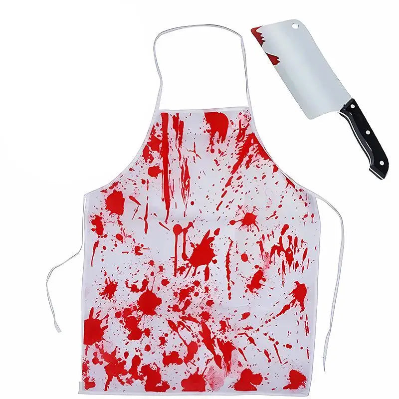 Halloween Bloody Butcher Apron – Horror Cosplay Costume Prop