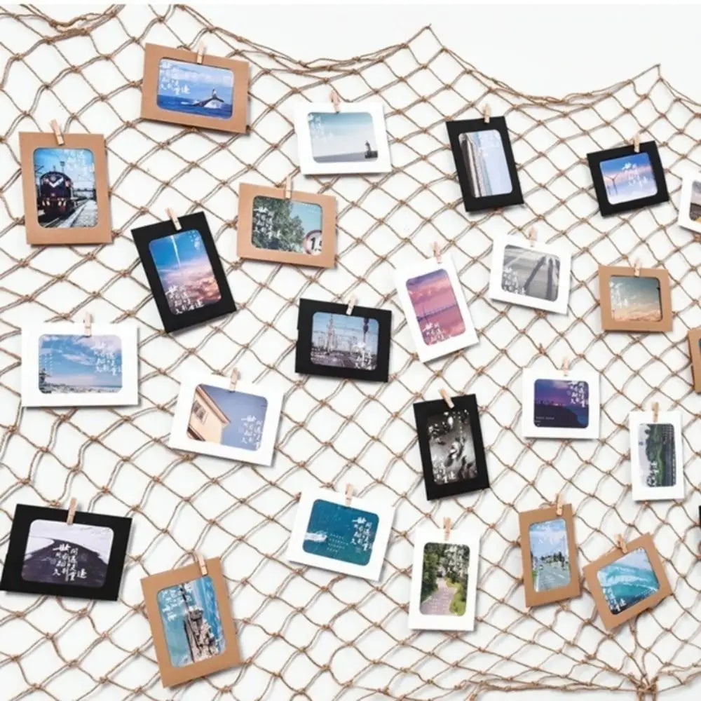 50 Durable Wooden Photo Clips Mini Reusable Memo Paper Peg Clamp