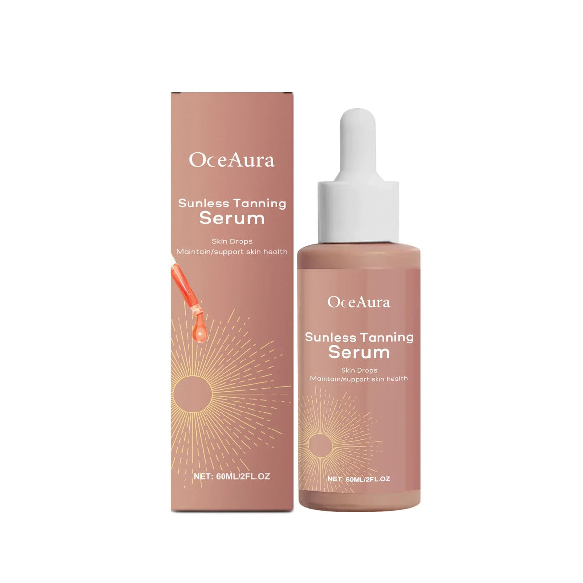 OceAura Self Tanner Serum – Sunless Tanning Booster 60ml