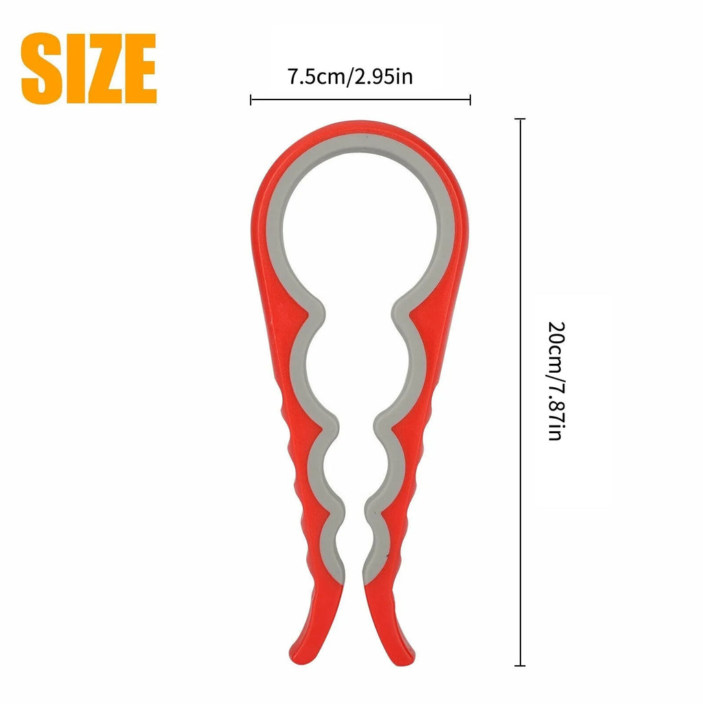 4-in-1 Jar & Bottle Opener Set – Non-Slip Grip Kitchen Tool