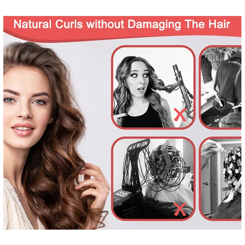 Heatless Curls No Heat Curlers Overnight Headband Women Lazy Curler
