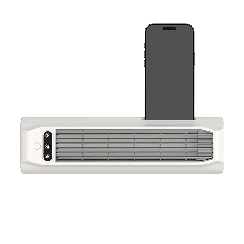 Cross-Flow Tower Fan – Desktop, Wall-Mount & Phone Holder