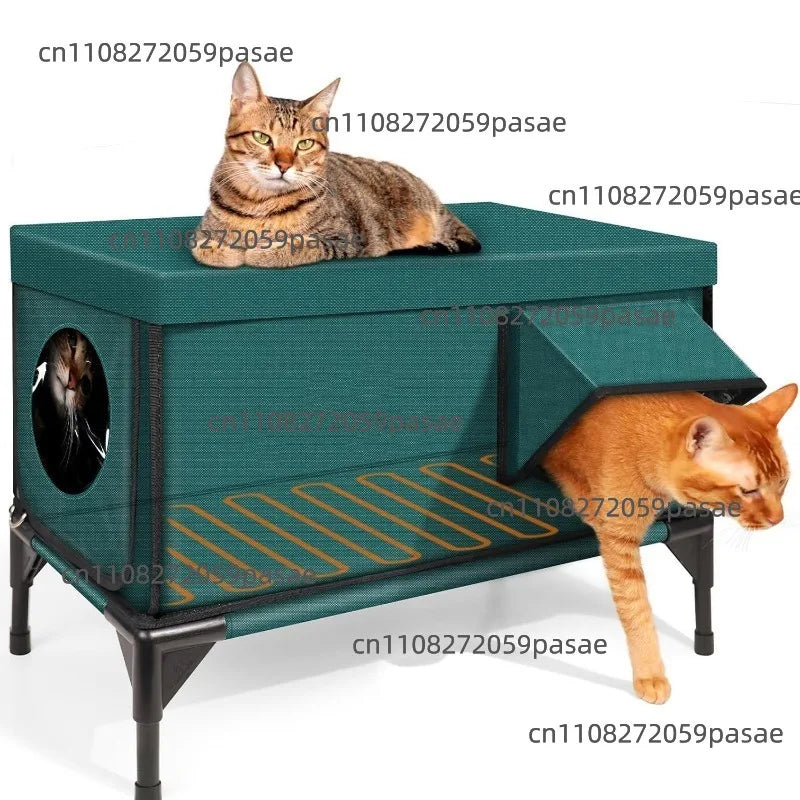 Foldable Outdoor Cat Tent Bed – Insulated Kitten Nursery & Enclosure