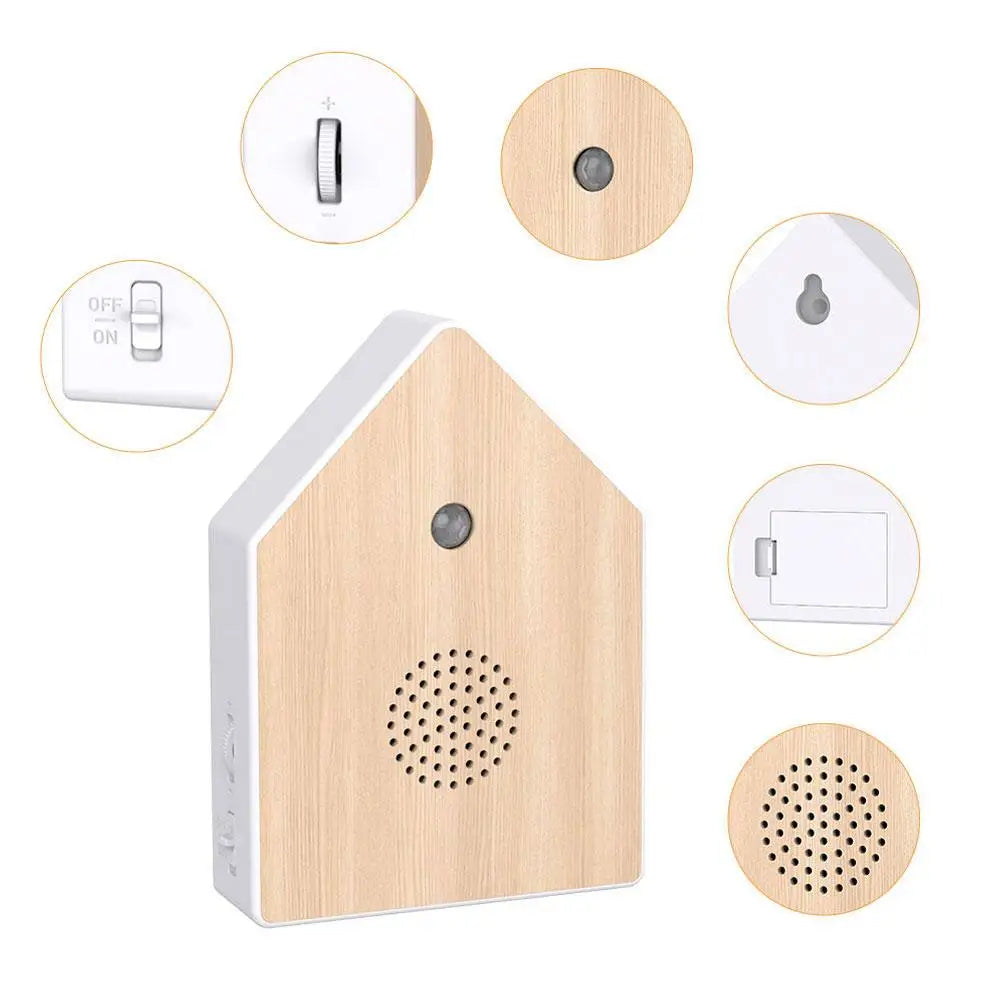 Motion-Activated Chirping Bird Music Box | Nature Sound Speaker