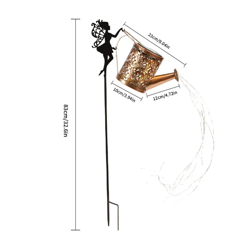 Fairy Plug Solar Kettle Light Water Flashing Trumpet Lawn Outdoor