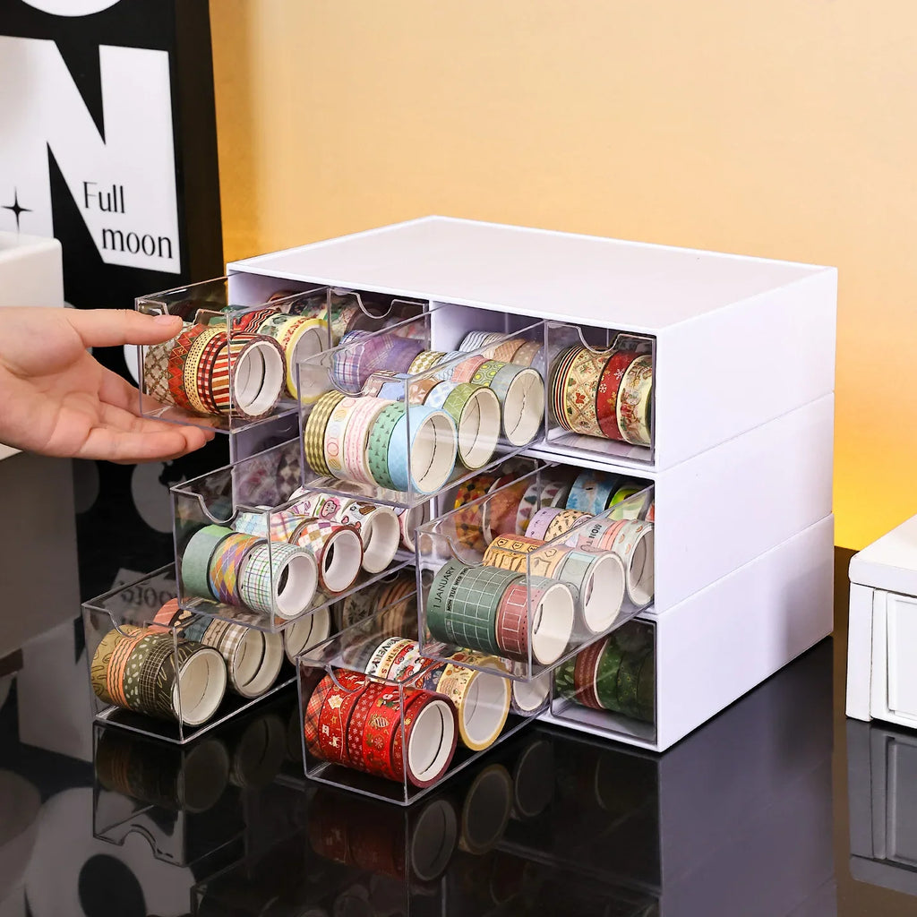 Drawer Sticker Hand Account Countertop Storage Box Stackable