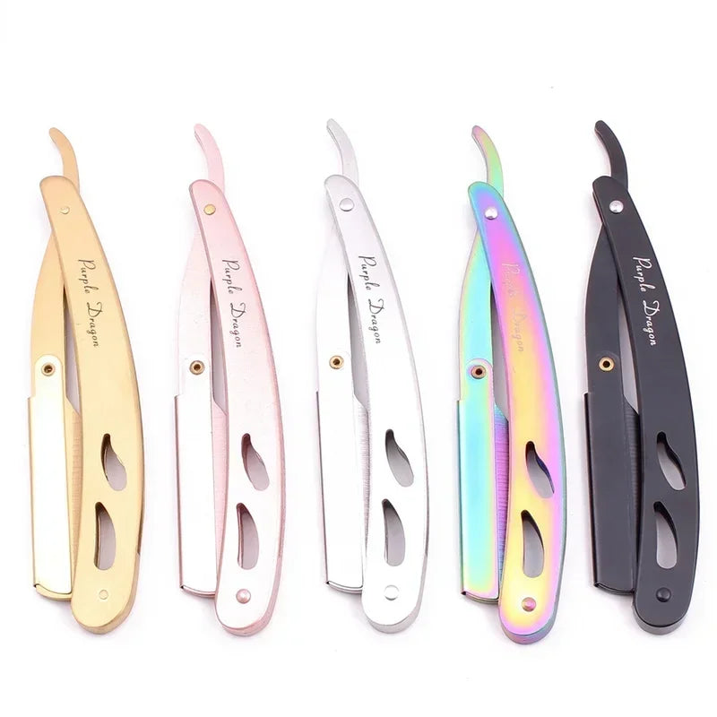 Stainless Steel Folding Straight Razor | Precision Shaving Tool