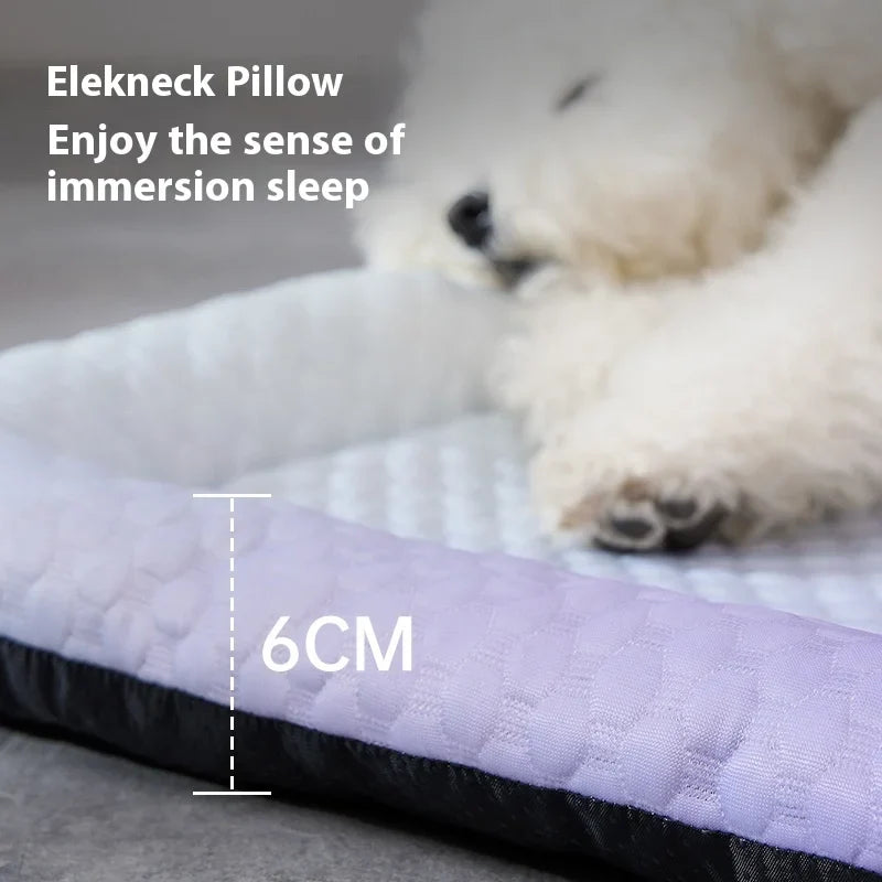 Summer Pet Ice Pads Cold Silk Cool Feeling Dog Beds Skin-friendly