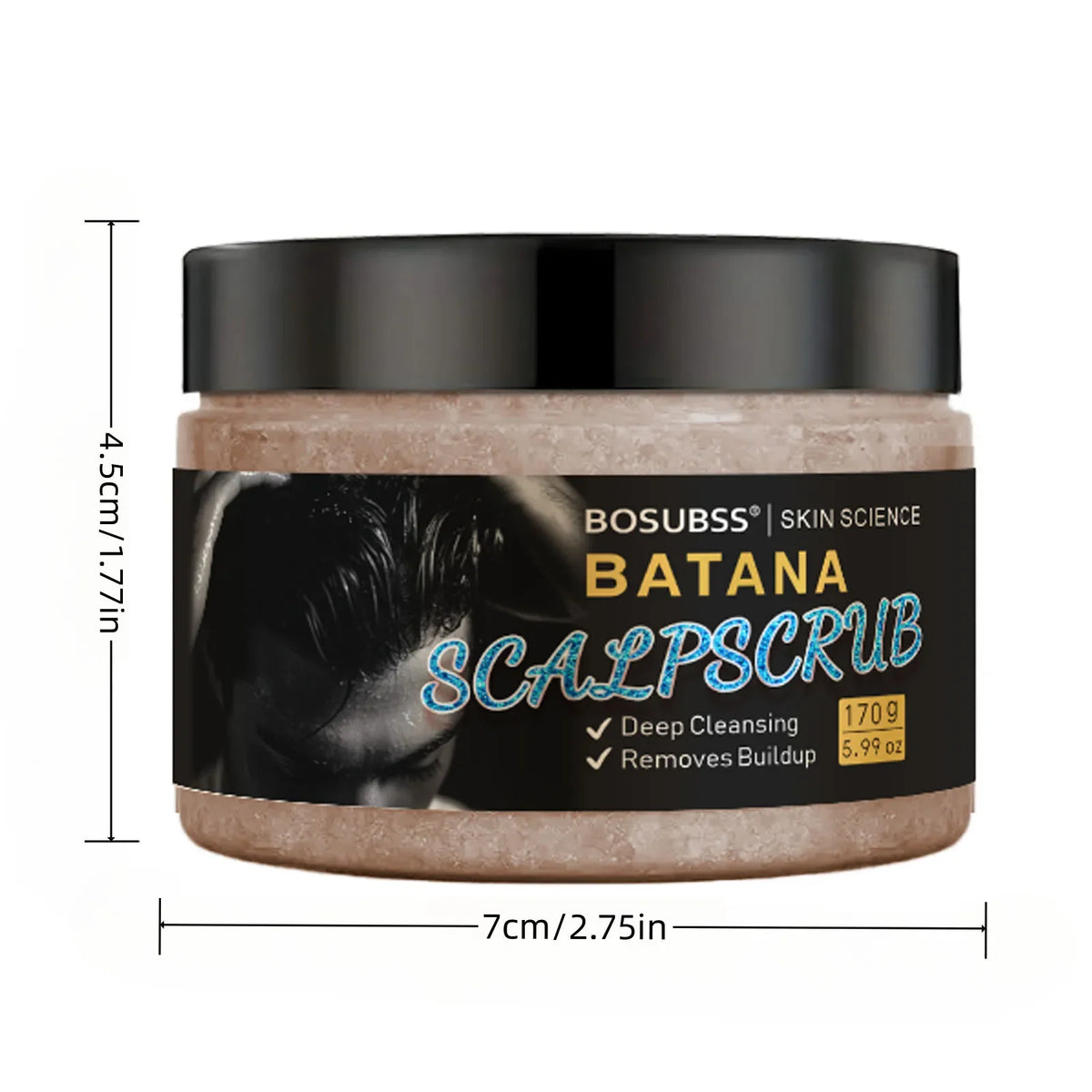 Batan Oil Hair Scrub – Deep Cleansing Scalp Massage Cream