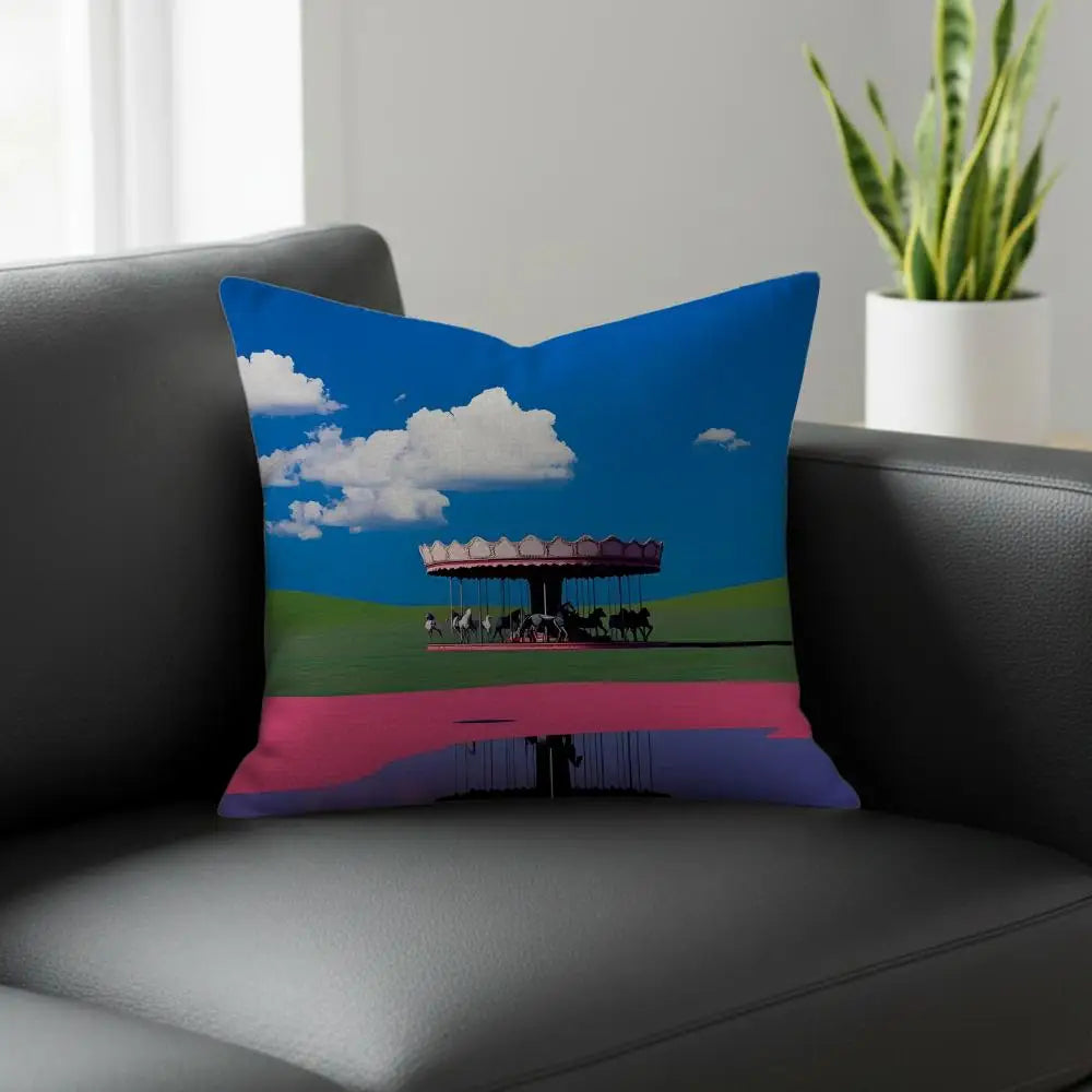 Dreamcore Linen Cushion Cover | Printed Pillowcase for Sofa & Bed