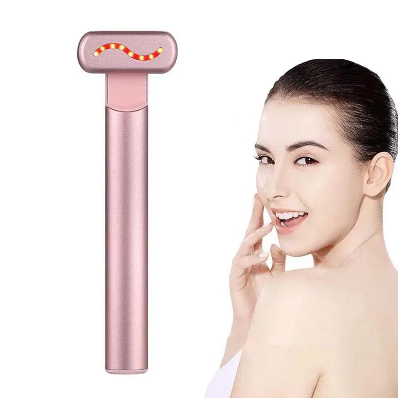 4-in-1 Red Light Therapy Wand | Microcurrent Facial Device