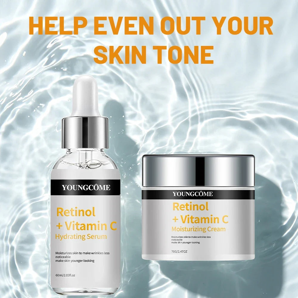 YOUNGCOME Retinol & Vitamin C Hydrating Face Serum Cream