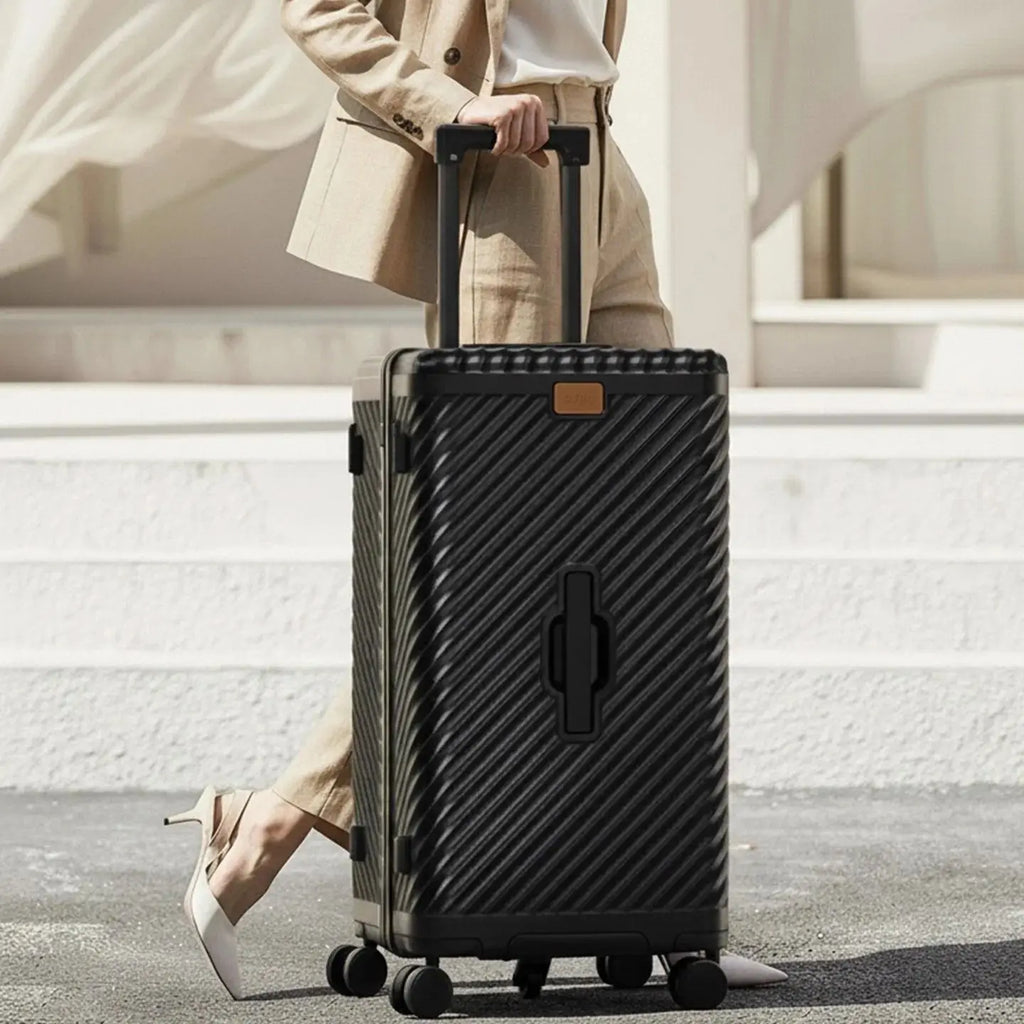 Waterproof PC Hardshell Spinner Suitcase | TSA Lock & Cup Holder