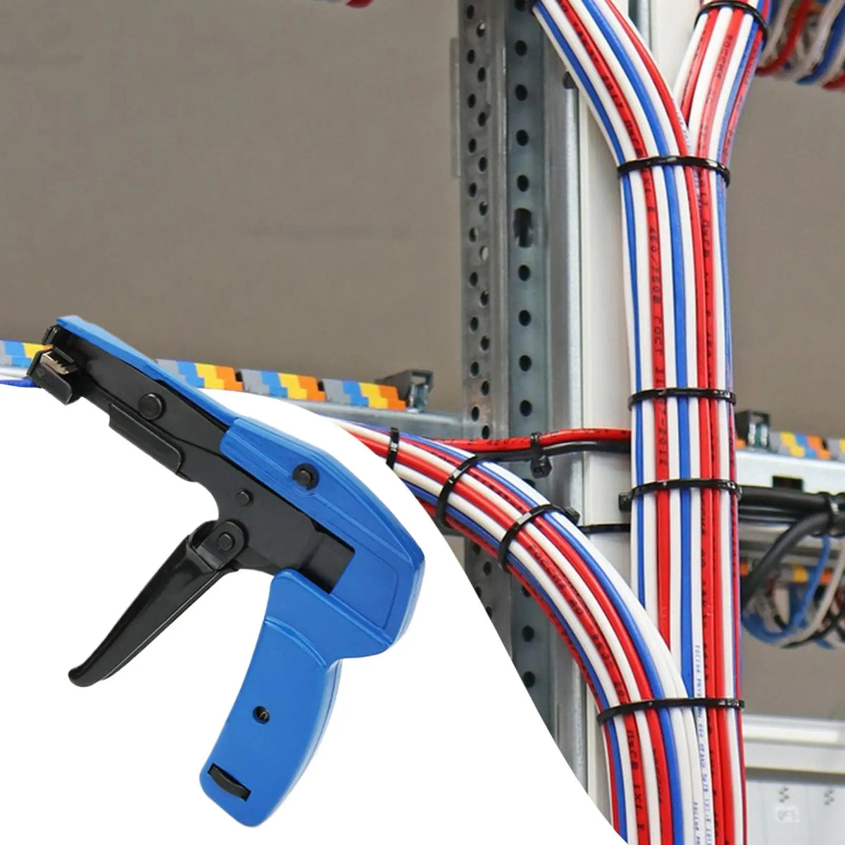 Cable Tie Tensioning & Cutting Tool | Nylon Zip Tie Gun