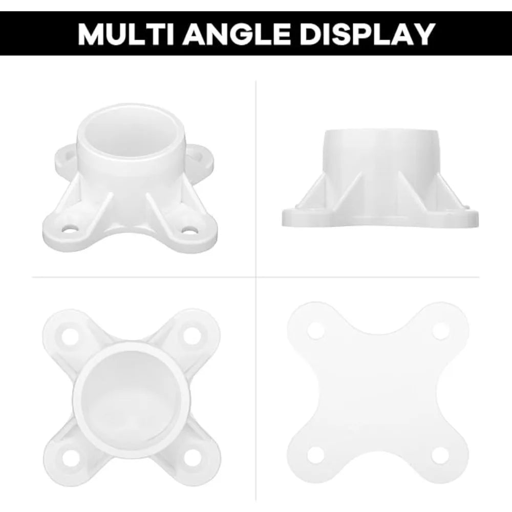 SCH40 PVC Flange Fittings – 3/4" Pipe Connector | Shelves & Tables