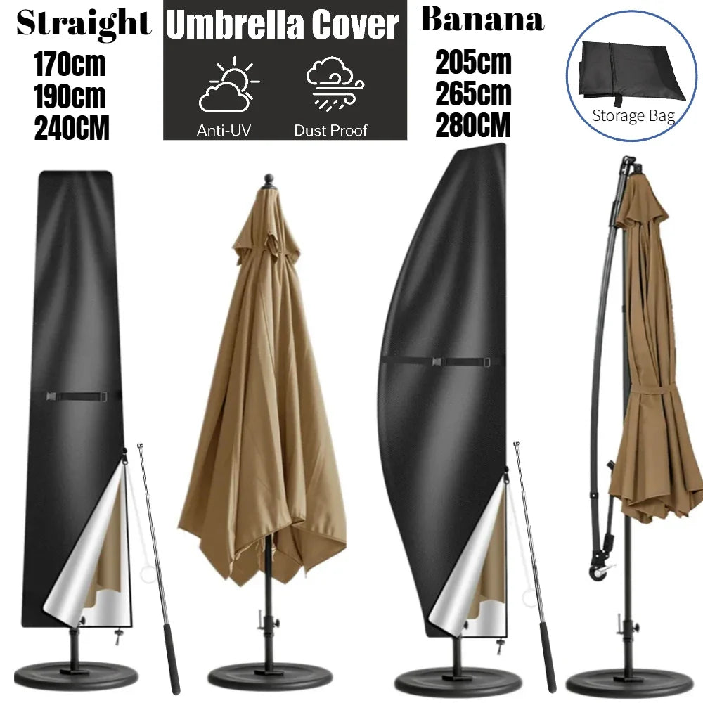 Waterproof Patio Umbrella Cover 210D Oxford | Cantilever & Straight