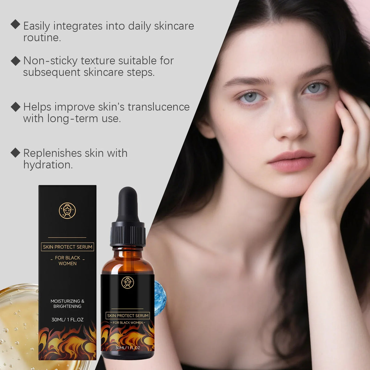 Hydrating Brightening Firming Face Serum – Even Skin Tone 30ml