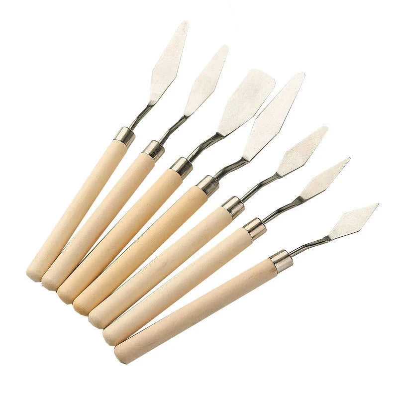 Stainless Steel Palette Knife Set – Oil Painting Spatula Tools