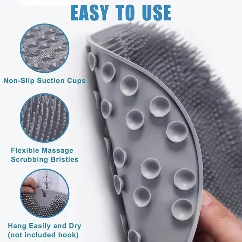 Silicone Foot Scrubber Mat – Non-Slip Shower Massage Pad