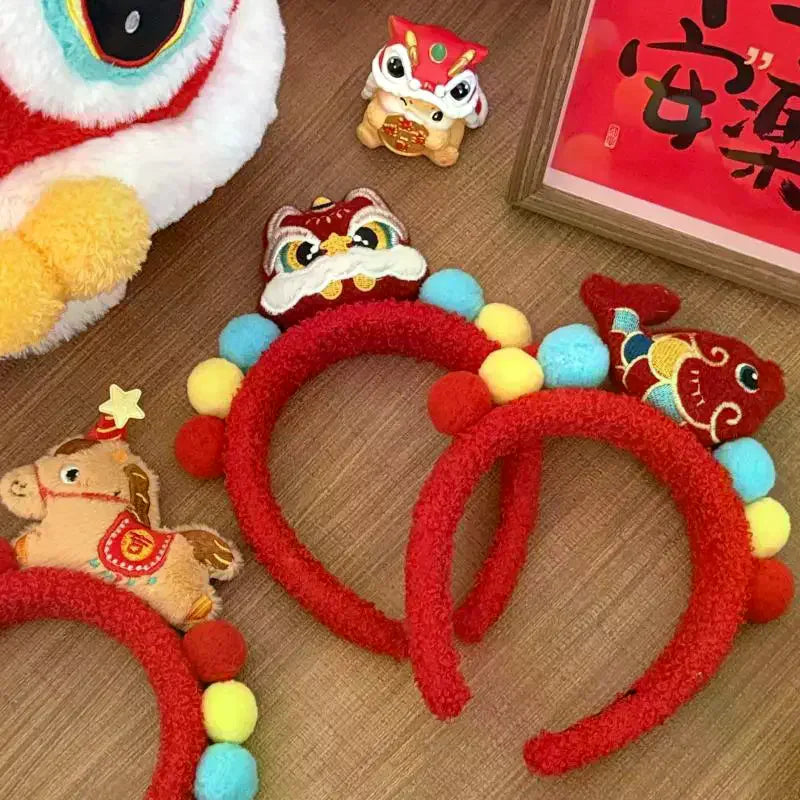 Fluffy Horse Headband | 2026 Lunar New Year Hair Accessory