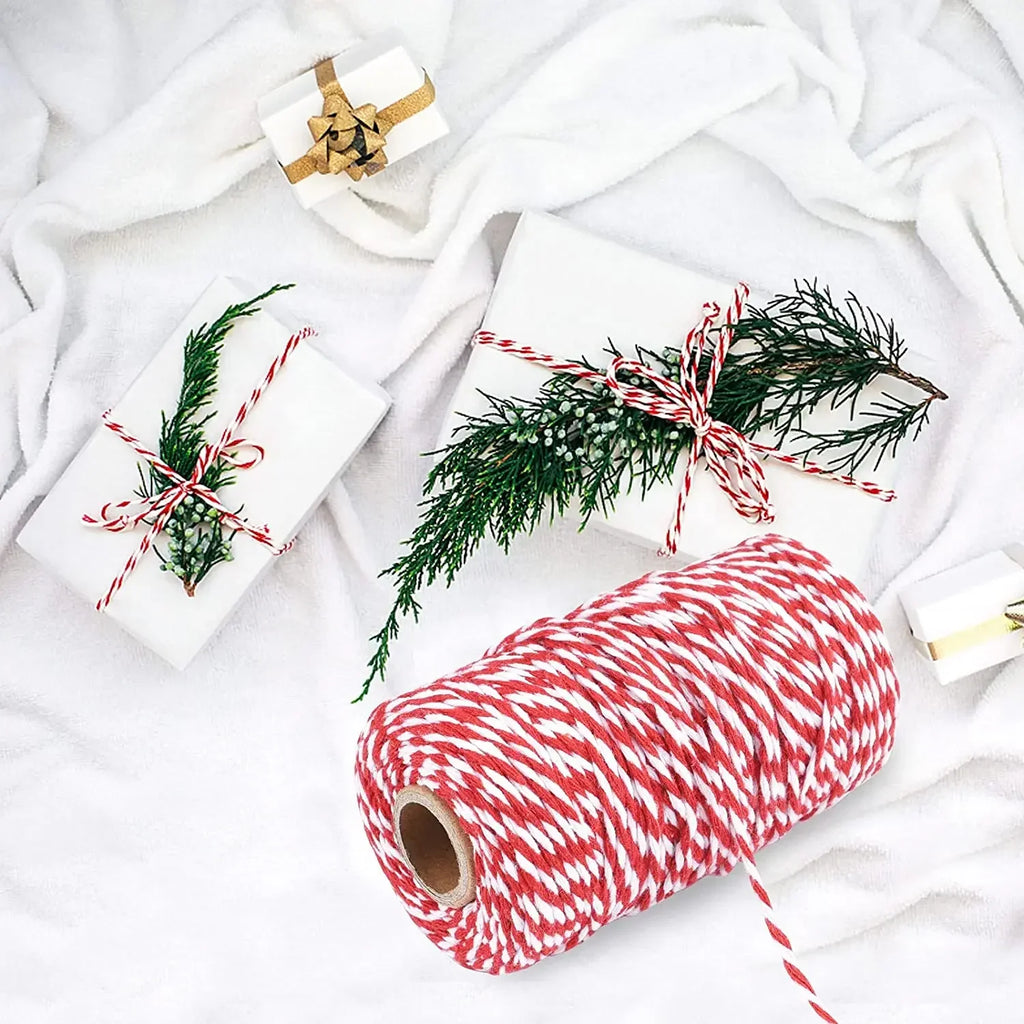 100M Two-Color Cotton Baker's Twine 2mm – Craft & Gift Cord