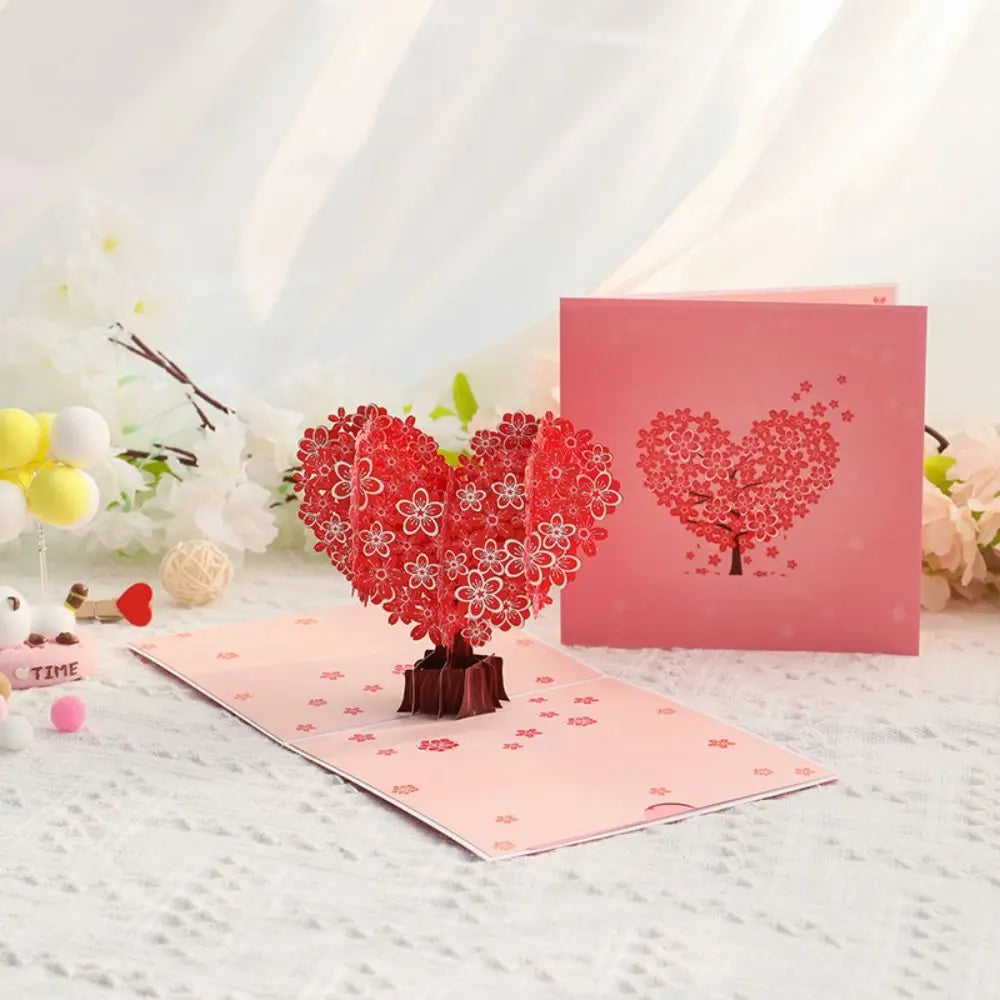 3D Pop-Up Valentine's Day Card | Handmade Paper Sculpture