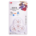 7-Pack Sock Organizer Clips | PVC Sock Fasteners & Sorters