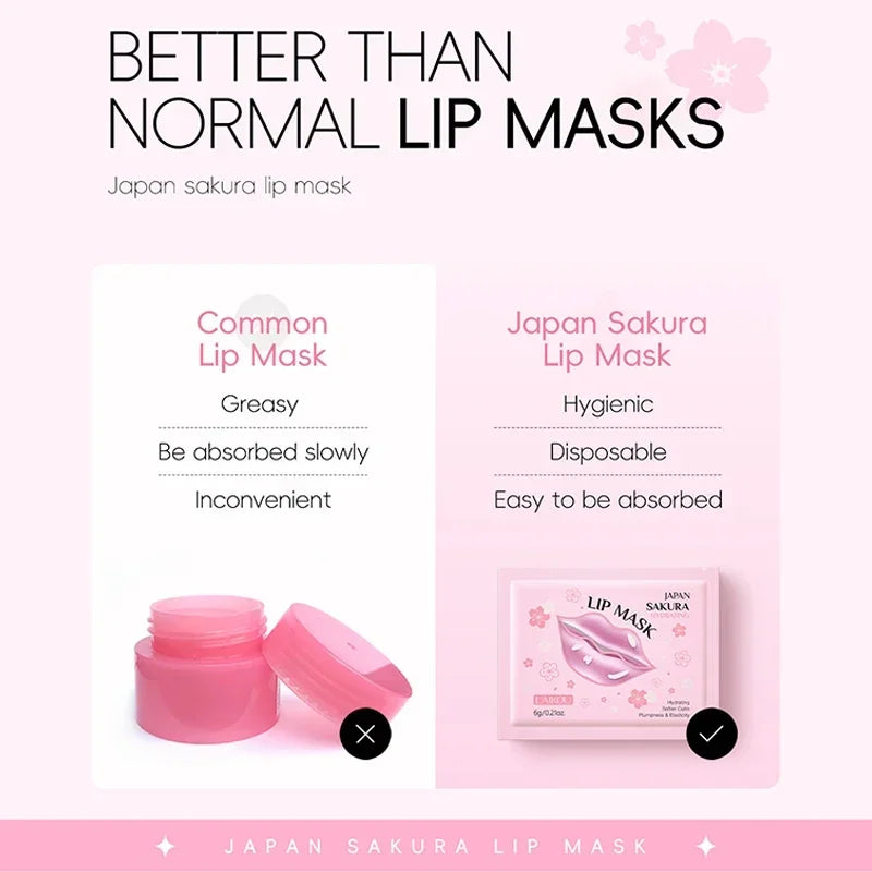 LAIKOU 5 Lip Mask Care Moisturizing Hydrating Repair Lighten Lines