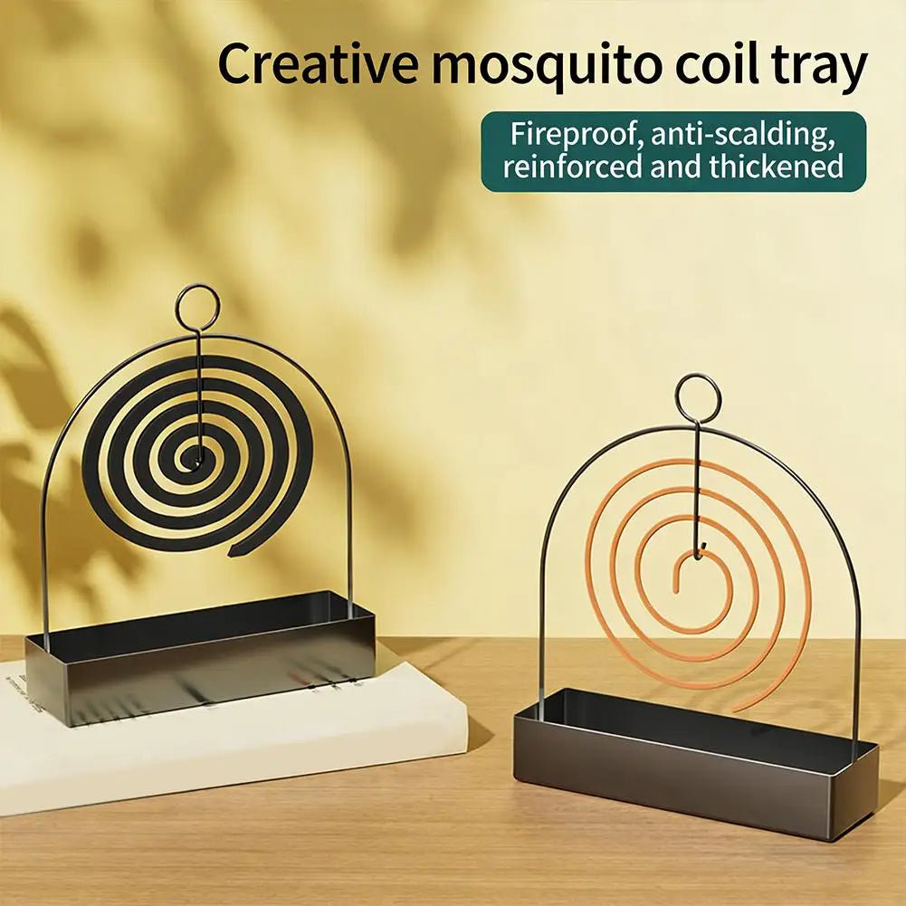 Hanging Mosquito Coil Holder – Metal Rack for Home & Camping
