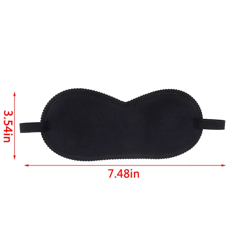 Plush Sleep Eye Mask – Light Blocking Blindfold for Travel